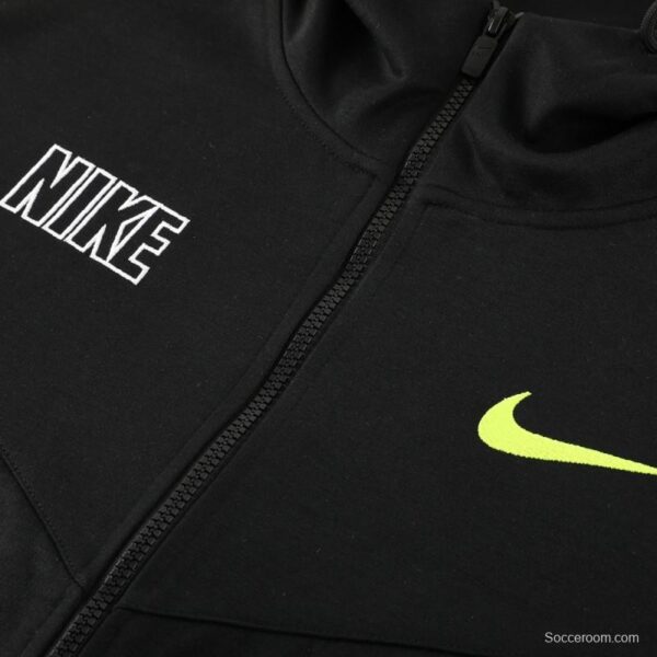 23/24 NIKE Black/Green Full Zipper Hooide Jacket+Pants - Image 3