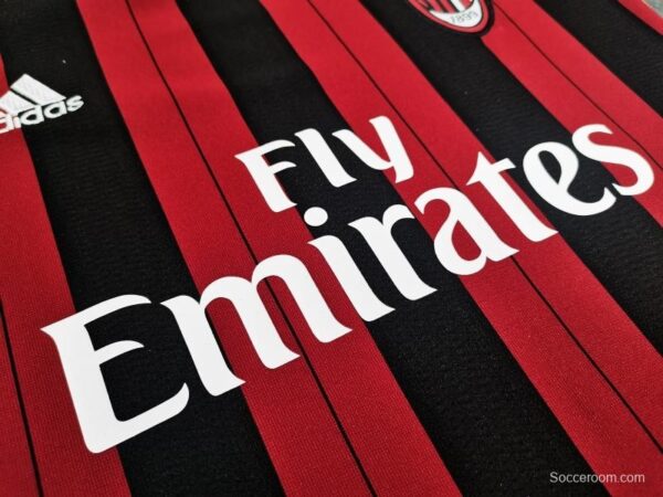 Retro Kids 2013/14 AC Milan Home Soccer Jersey - Image 6