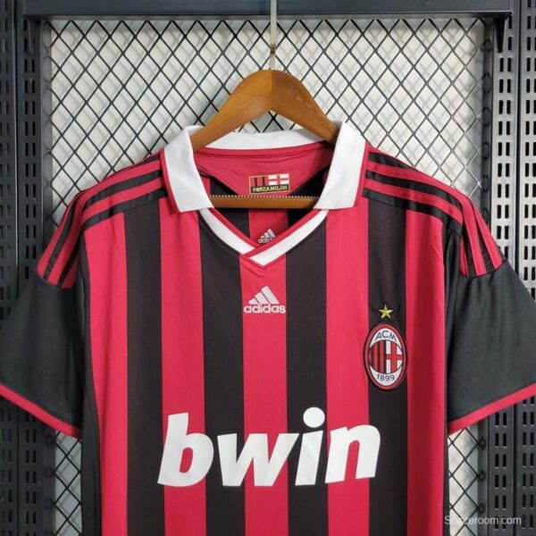 Retro 2009-10 AC Milan Home Jersey - Image 2