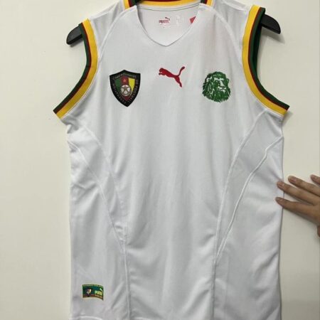 Retro 2002 Cameroon White Jersey