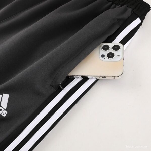 23/24 Adidas Black/White Full Zipper +Pants - Image 4