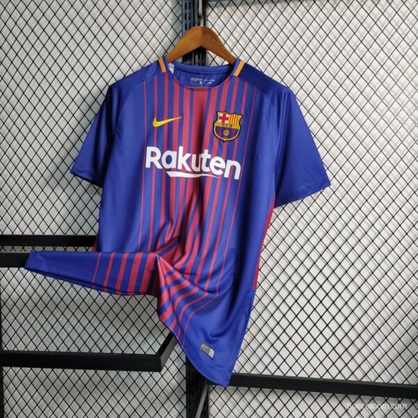 Retro 17-18 Barcelona Home Soccer Jersey - Image 8
