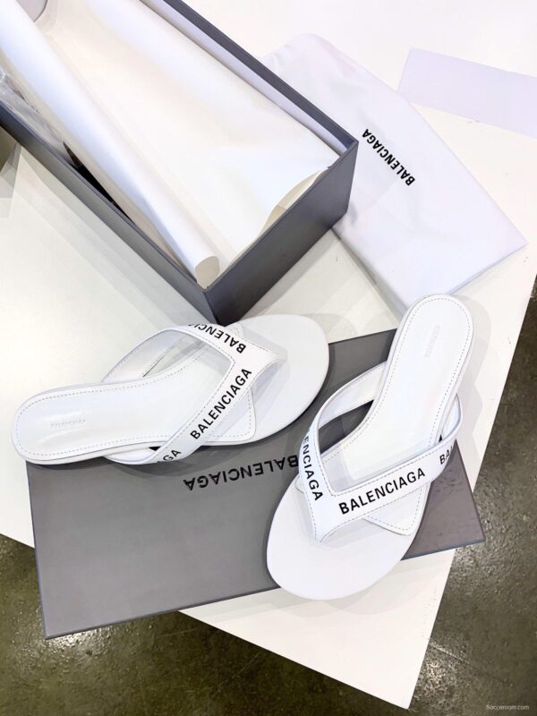 3 Color Men/Women Balenciaga Slipper White/Black/Silver - Image 14