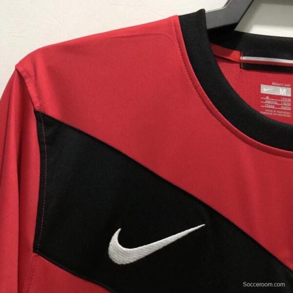 Retro 09/10 Long Sleeve Manchester United Home Soccer Jersey - Image 8