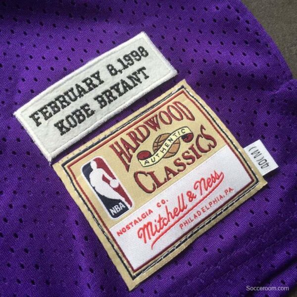 Men's Kobe Bryant Purple Retro Classic Team Jersey - Image 8
