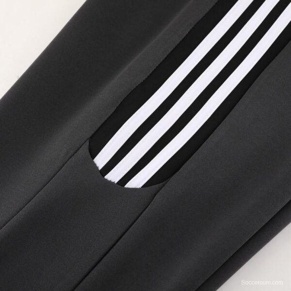 23/24 Adidas Black/White Full Zipper +Pants - Image 3