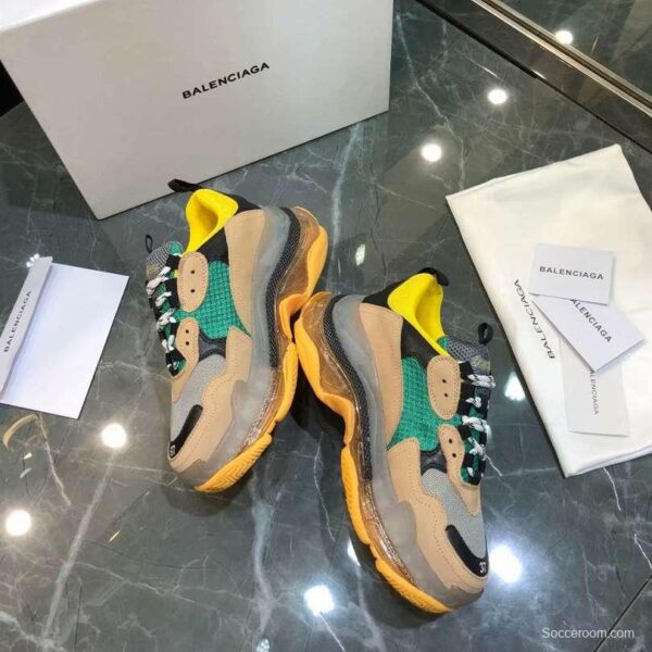 Men/Women Balenciaga Triple S MutiColor Clear Sole Khaki/Green Item Sneaker 6380380 - Image 6
