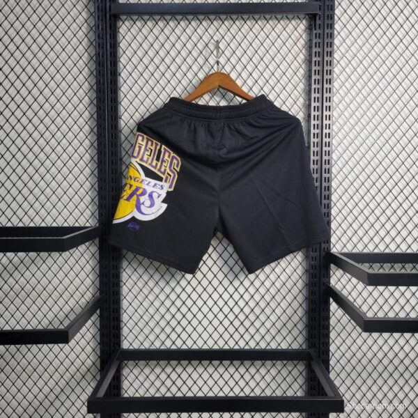 23 24 NBA Lakers Black Shorts - Image 4