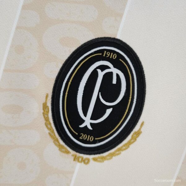 Retro 2010 Corinthians 100th Anniversary Beige Jersey - Image 12