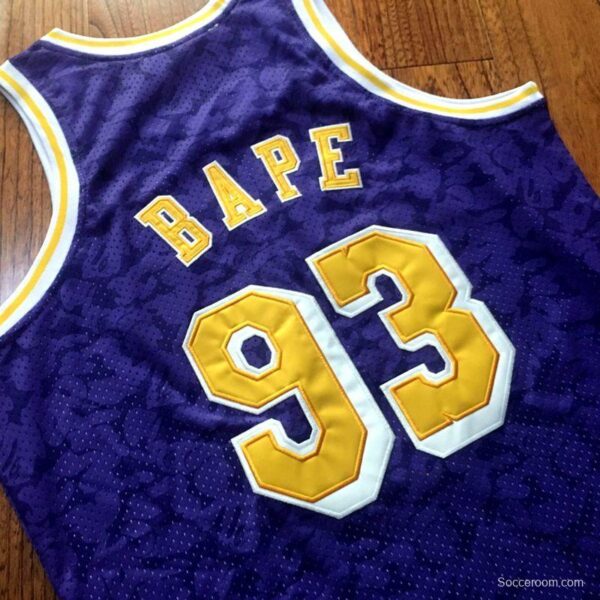 Men's BAPE Blue Retro Classic Team Jersey - Image 4