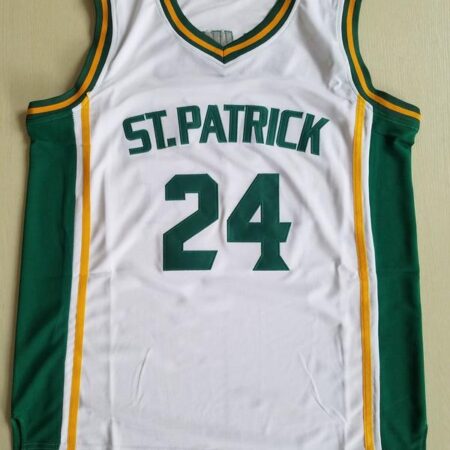Kyrie Irving 24 St. Patrick High School White Basketball Jersey