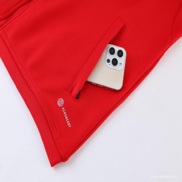 2023 Adidas Red Full Zipper Jacket +Pants - Image 10