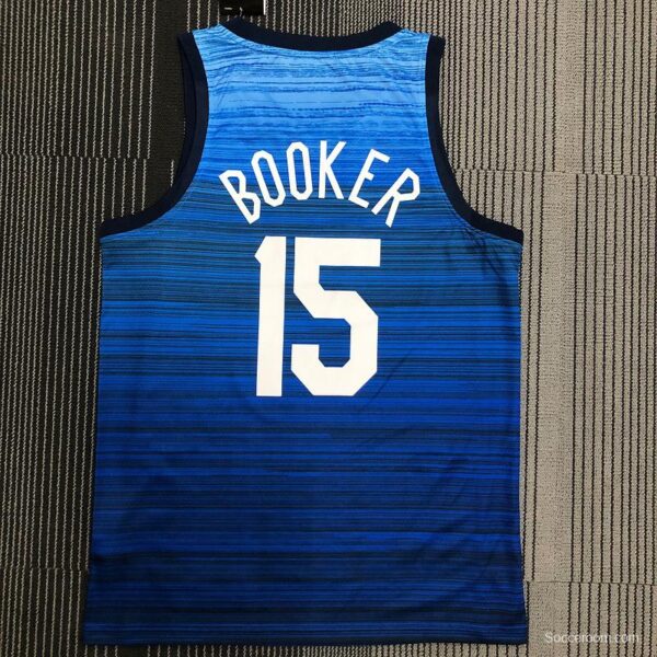 Thai Version Men's Devin Booker Navy USA Basketball Player Jersey - Image 2