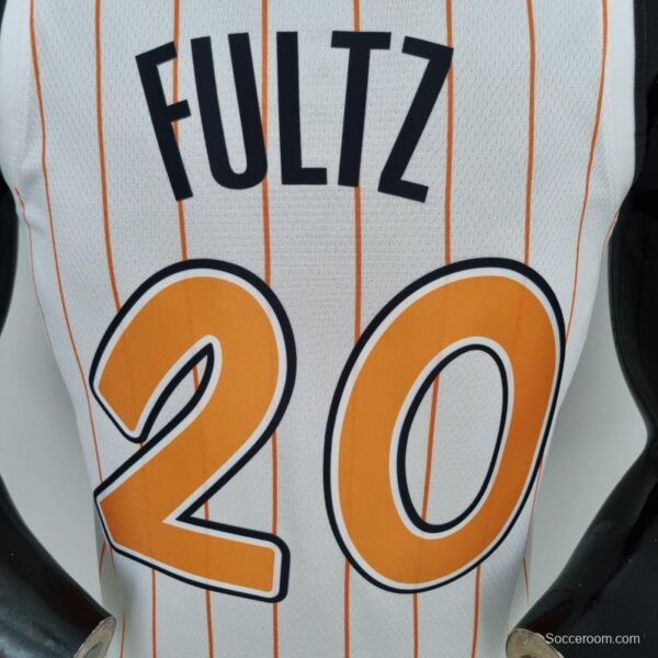 75th Anniversary Orlando Magic Fultz #20 White Orange NBA Jersey - Image 3