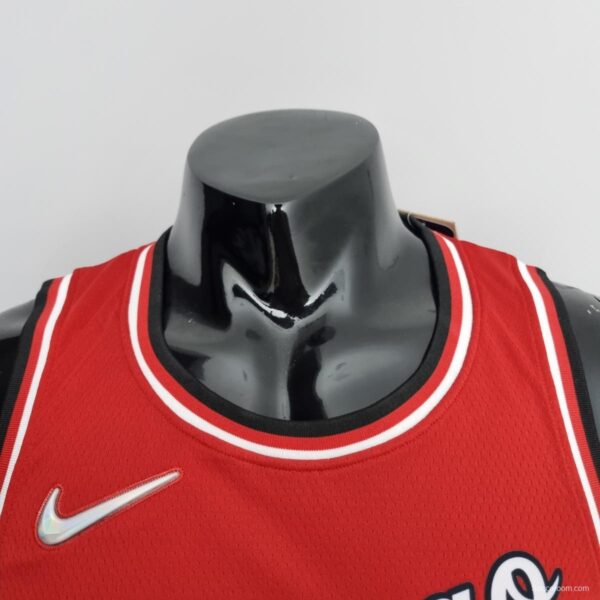 75th Anniversary 2022 Season Chicago Bulls BALL #2 City Edition Red NBA Jersey - Image 7