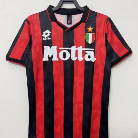 Retro 93/94 AC Milan Home Soccer Jersey