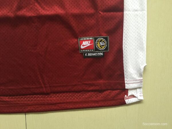 Kobe Bryant 33 Lower Merion High School Red Basketball Jersey - Image 2