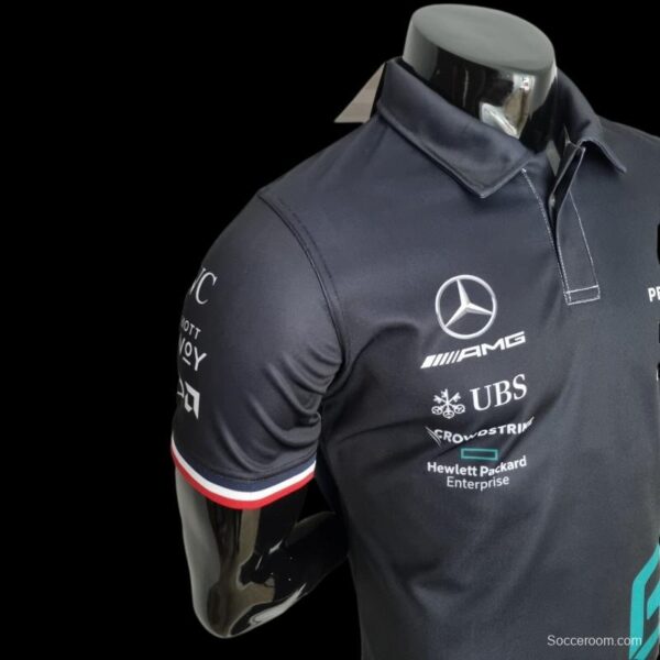 2022 F1 Formula One; Mercedes Benz #63 Polo Black - Image 3