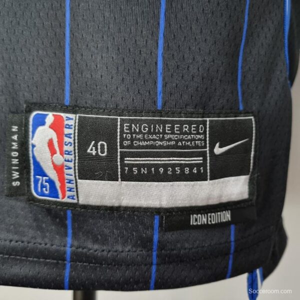 75th Anniversary McGrady #1 Orlando Magic Black NBA Jersey - Image 4