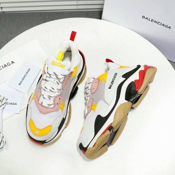 Men/Women Balenciaga Triple-S Sneaker White/Yellow Item 6380340 - Image 2