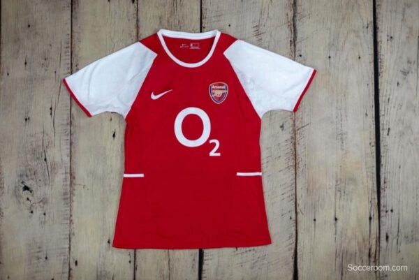 Retro 02/04 Arsenal Home Soccer Jersey - Image 10