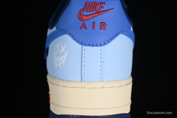 Nike Air Force 1'07 Low "Joker Red" Clown Red Custom Casual Sneakers - Image 11