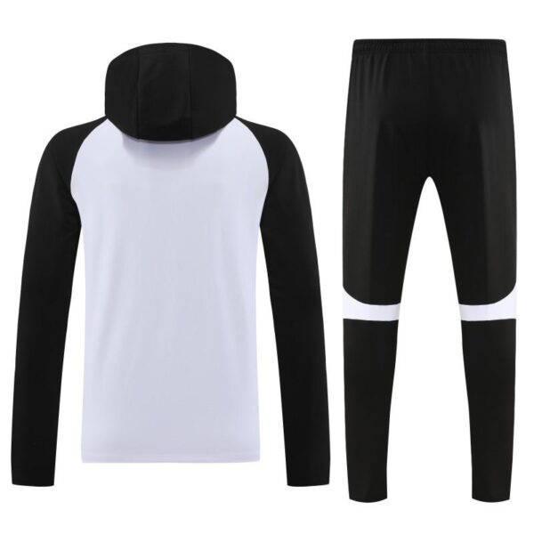 23/24 Chelsea White Black Hoodie Half Zipper Jacket+ Pants - Image 5