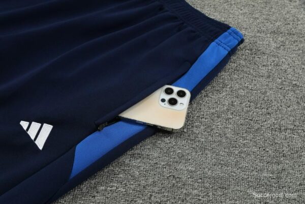 23/24 Adidas Black Blue Full Zipper Jacket+Pants - Image 2
