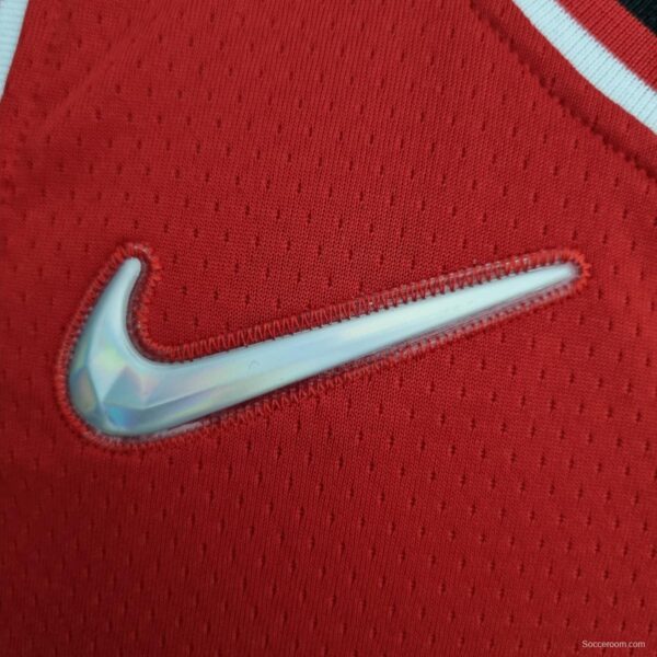75th Anniversary 2022 Season Chicago Bulls BALL #2 City Edition Red NBA Jersey - Image 6