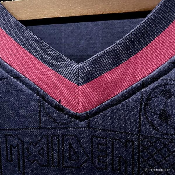 Retro 2010 West Ham Iron Maiden Home Soccer Jersey - Image 8
