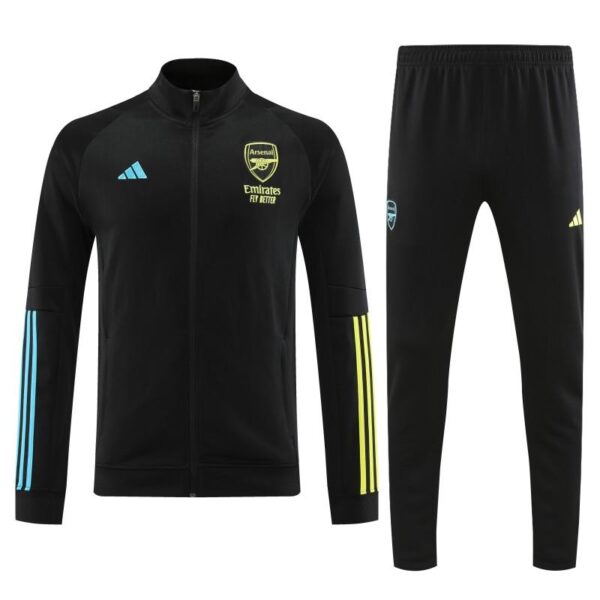 23/24 Arsenal Yellow Purple Full Zipper Jacket+Pants - Image 11