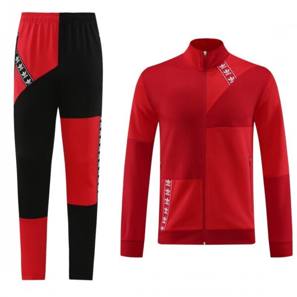 23/24 Adidas Original Wine/Red Full Zipper +Pants - Image 21