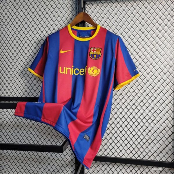 Retro 10/11 Barcelona Home Jersey - Image 7
