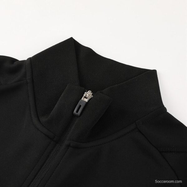 23/24 Juventus Black Full Zipper Jacket+Pants - Image 3