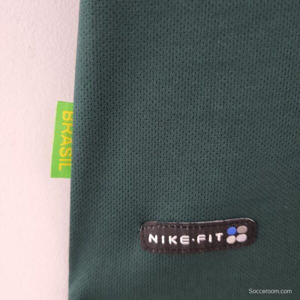 Retro Goalkeeper Brazil 1998 Dark Green Jersey - Image 6