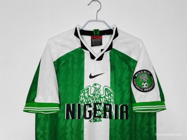 Retro 1996 Nigeria Home Soccer Jersey - Image 7