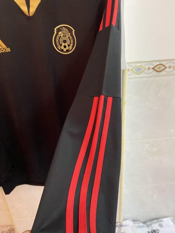 Retro 2011 Mexico Away Black Long Sleeve Jersey - Image 4