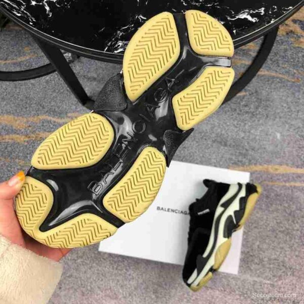 Men Balenciaga Triple-S 2 Yellow Black Sneaker - Image 5