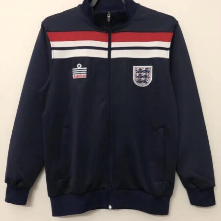 Retro 1982 England Navy Full Zipper Jacket