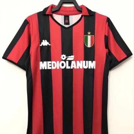 Retro 88/89AC Milan Home Soccer Jersey