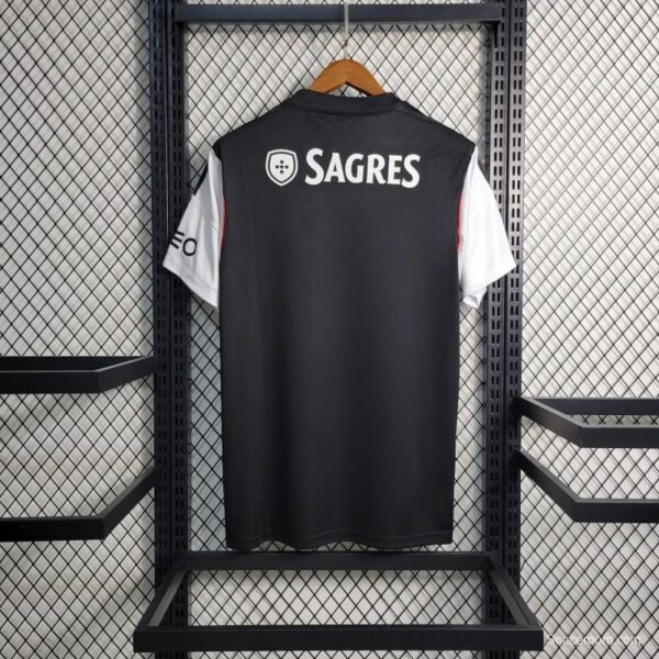 Retro 13-14 Benfica  Away Black/White Jersey - Image 6