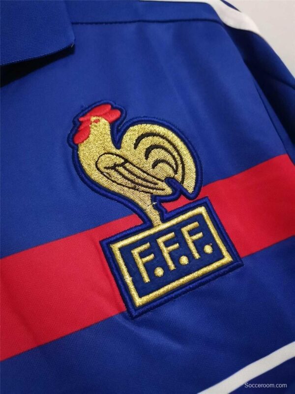 Retro 1984 France Home Soccer Jersey - Image 5