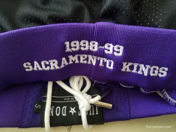 Sacramento 1998-99 Retro Classics Basketball Club Shorts - Image 10