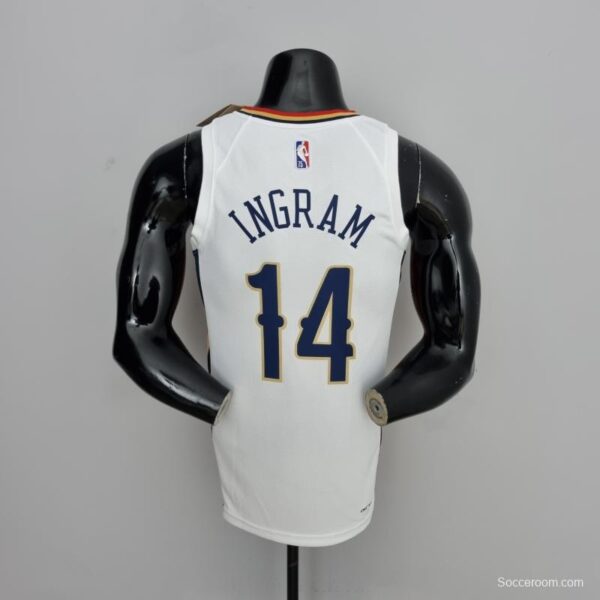 2022 New Orleans Pelicans Ingram#14 City Edition Williams #1 White NBA Jersey - Image 10