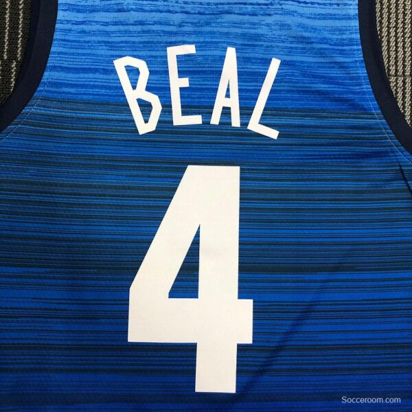 Thai Version Men's Bradley Beal Navy USA Basketball Player Jersey - Image 5