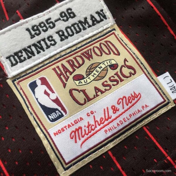 Men's Dennis Rodman Black Retro Classic Team Jersey - Image 3
