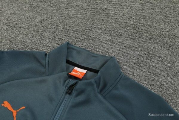 23/24 Manchester City Grey Full Zipper Jacket+Pants - Image 5
