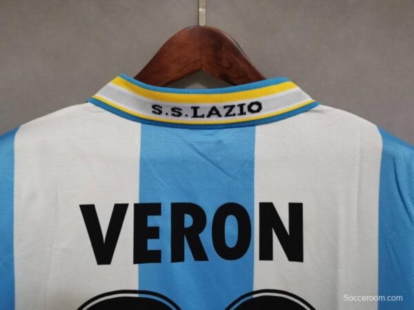 Retro 99-00 Lazio Home Jersey - Image 12