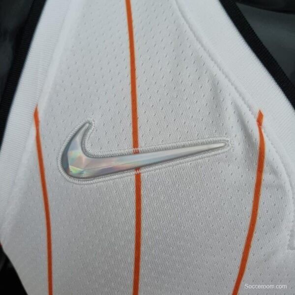 75th Anniversary Orlando Magic Fultz #20 White Orange NBA Jersey - Image 6