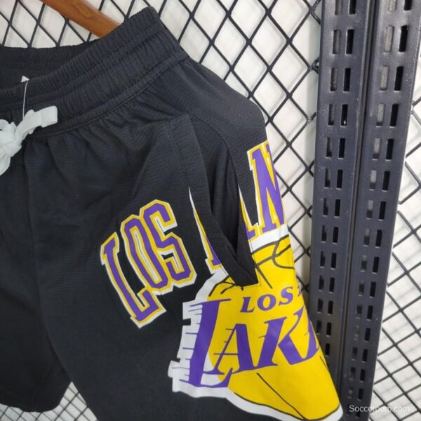 23 24 NBA Lakers Black Shorts - Image 6